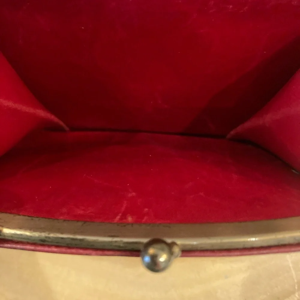 Vintage Coach Madison Continental Clutch Wallet With Kisslock Scarlet Red❤️ Rare